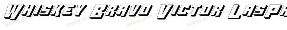 Whiskey Bravo Victor LasPro字体转换
